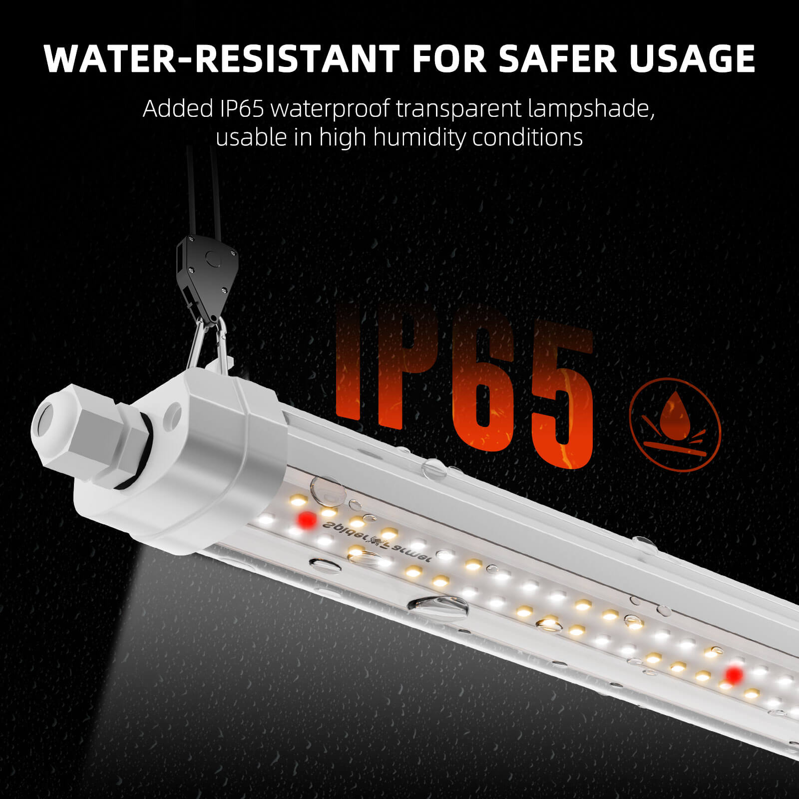 Spider Farmer® Glow80 80W LED Grow Light Bars, Full Spectrum, IP65 Waterproof, Linkable Lamps