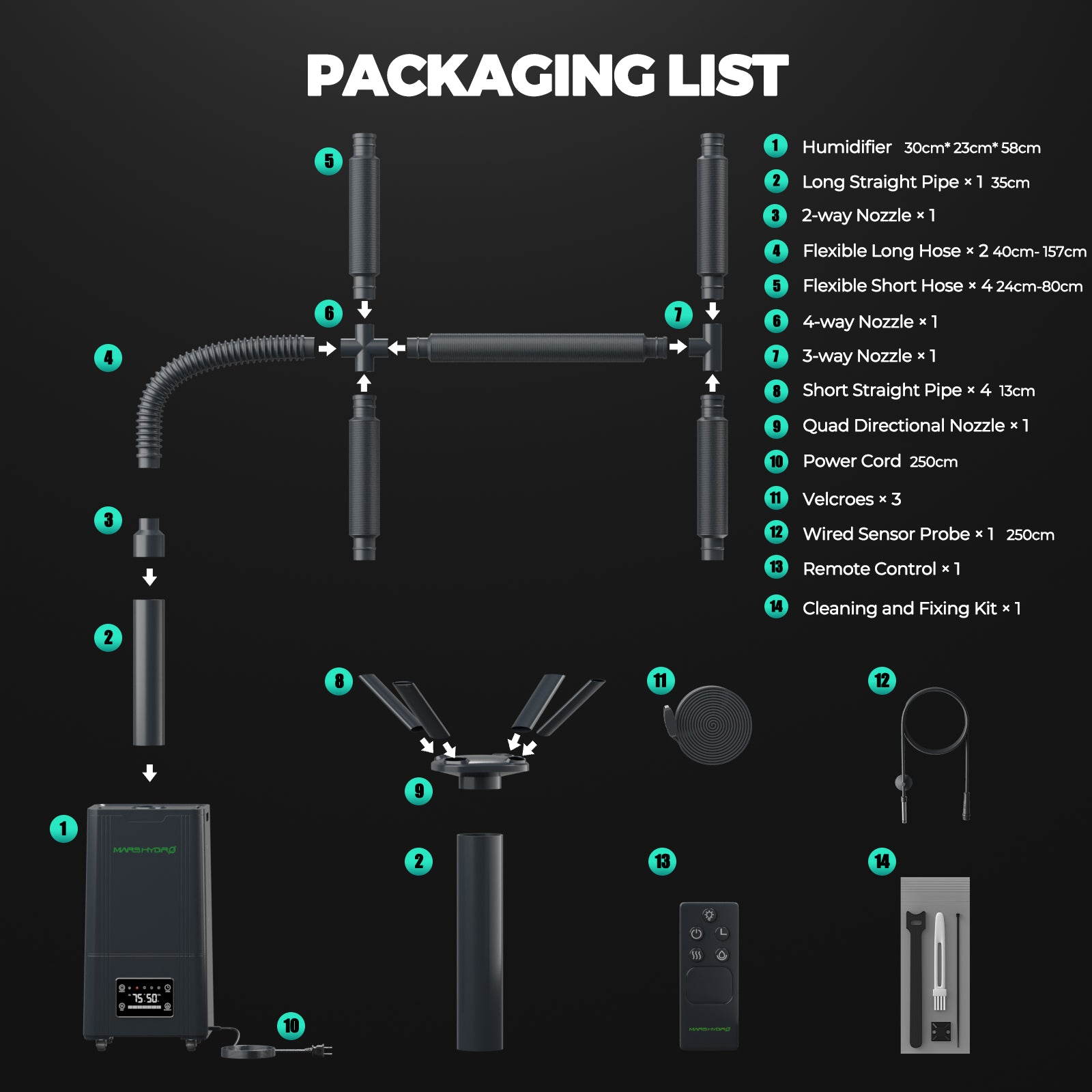Mars Hydro 15L Ultrasonic Cool Mist Humidifier for Large Room