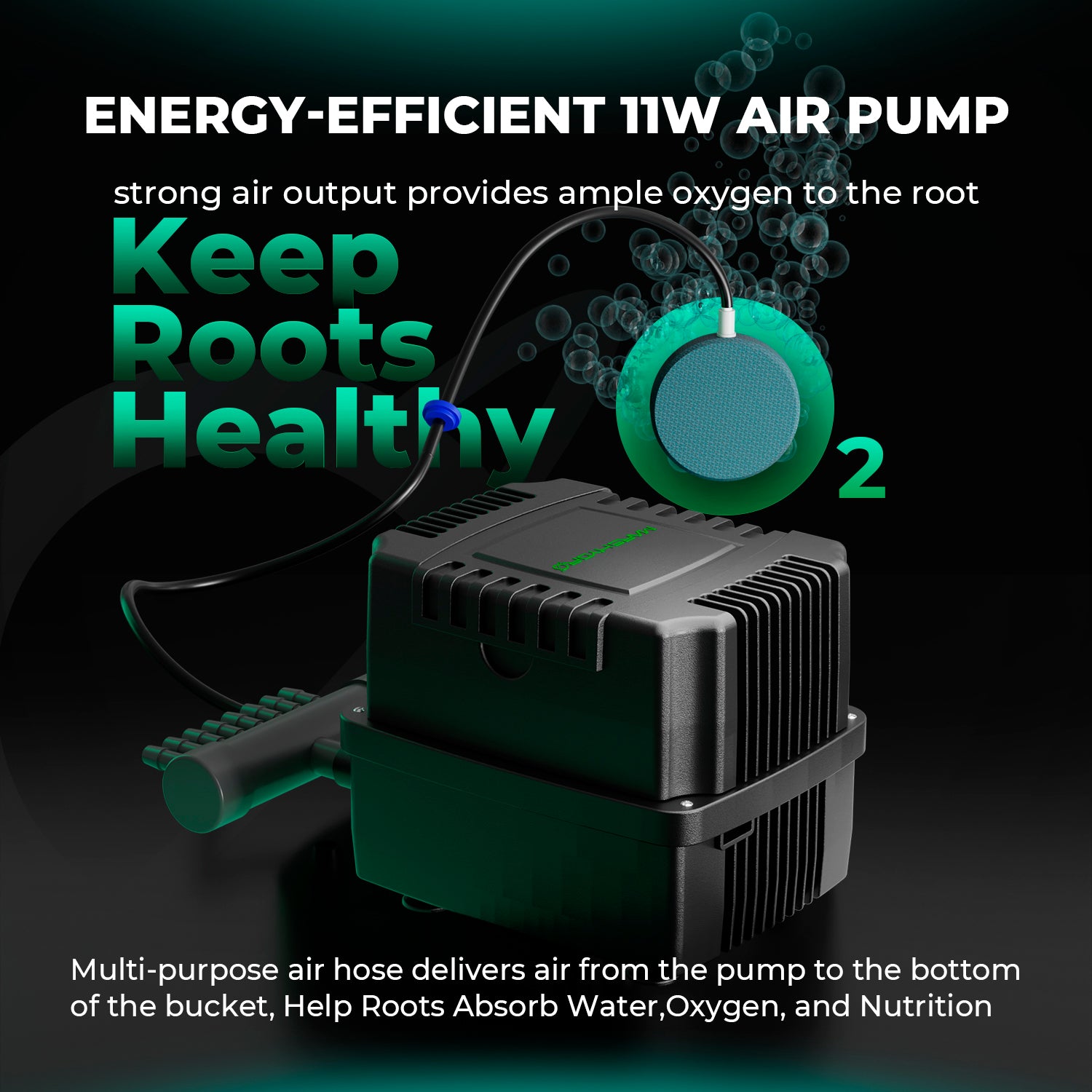 Mars Hydro 5-Gallon DWC Hydroponic System Kit - 4 Buckets (8-inch) for 3x3 Grow Tent 2-4 Plants