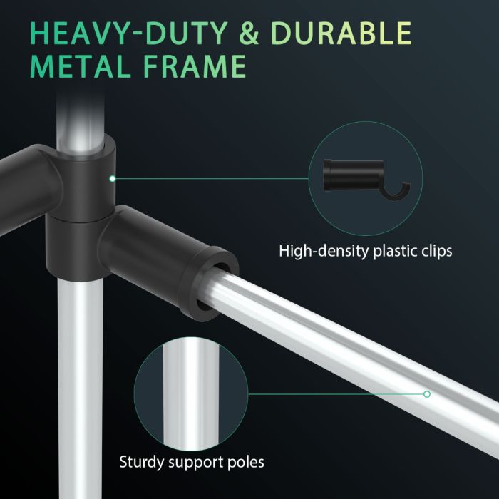 Mars Hydro Grow Tent Side Support Pole Kits High CFM Kit 5’X5′ (150CMX150CM)