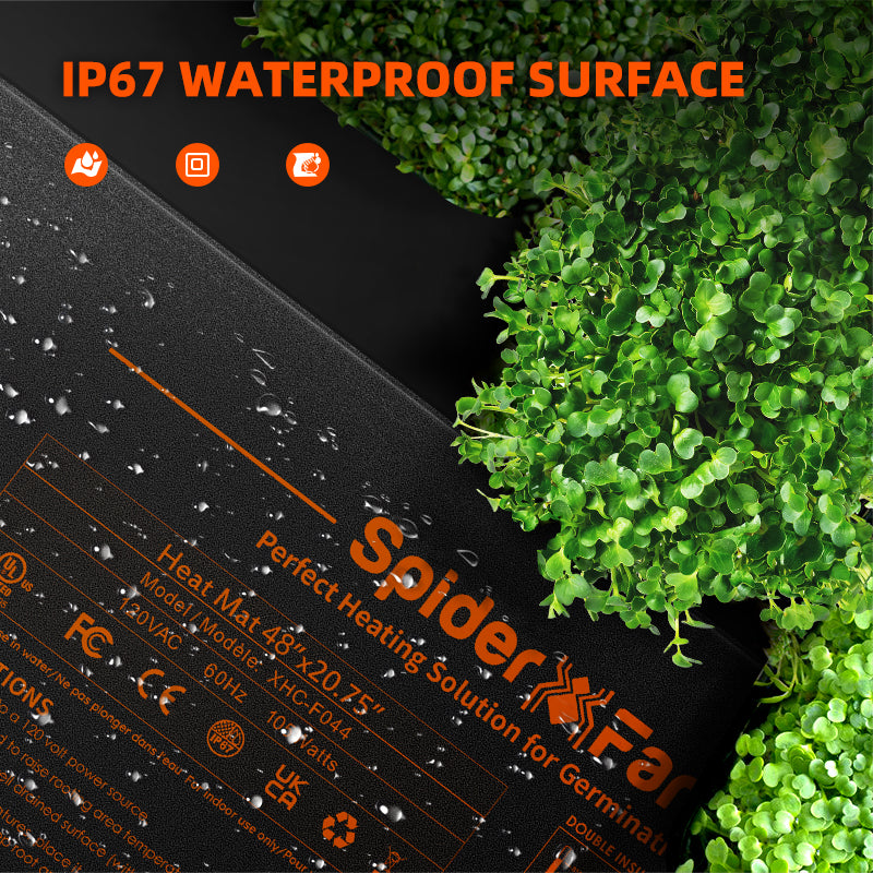 Spider Farmer® 48”X20.75” Seedling Heat Mat and Digital Thermostat